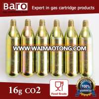 16 gram 3/8 threaded CO2 Cartridge for co2 bike pump