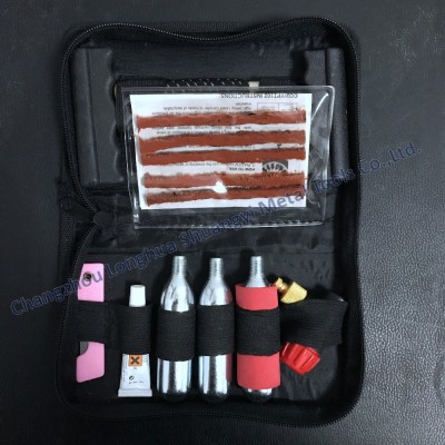 Good Quality Tire Repair Tool Kit in Black Zipper Bag 19PCS SET