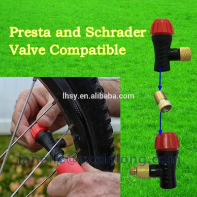 Presta and Schrader Valve Compatible, Bicycle Tire Pump For Road and Mountain Bike